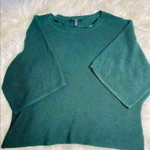 Ellen Tracy Green Sweater Size Large